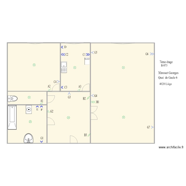 Quai De gaule 6 073. Plan de 0 pièce et 0 m2