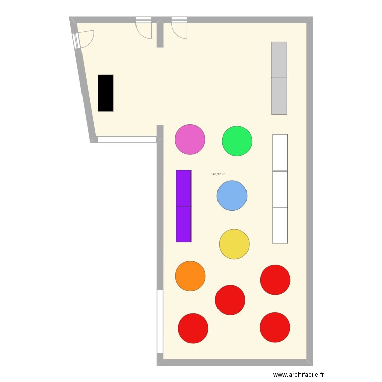 Mariage plan 2. Plan de 1 pièce et 146 m2