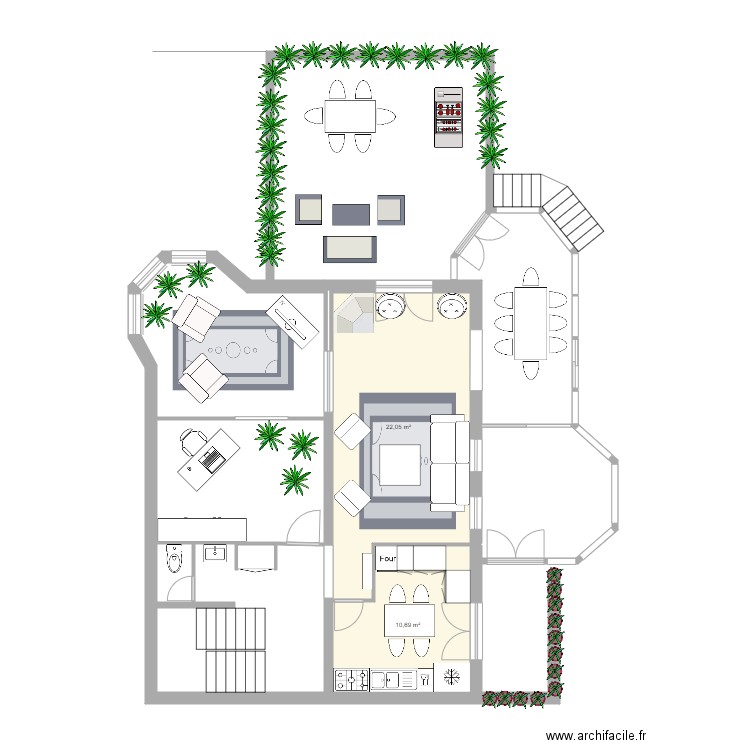 rez de chausse cluses 6. Plan de 0 pièce et 0 m2