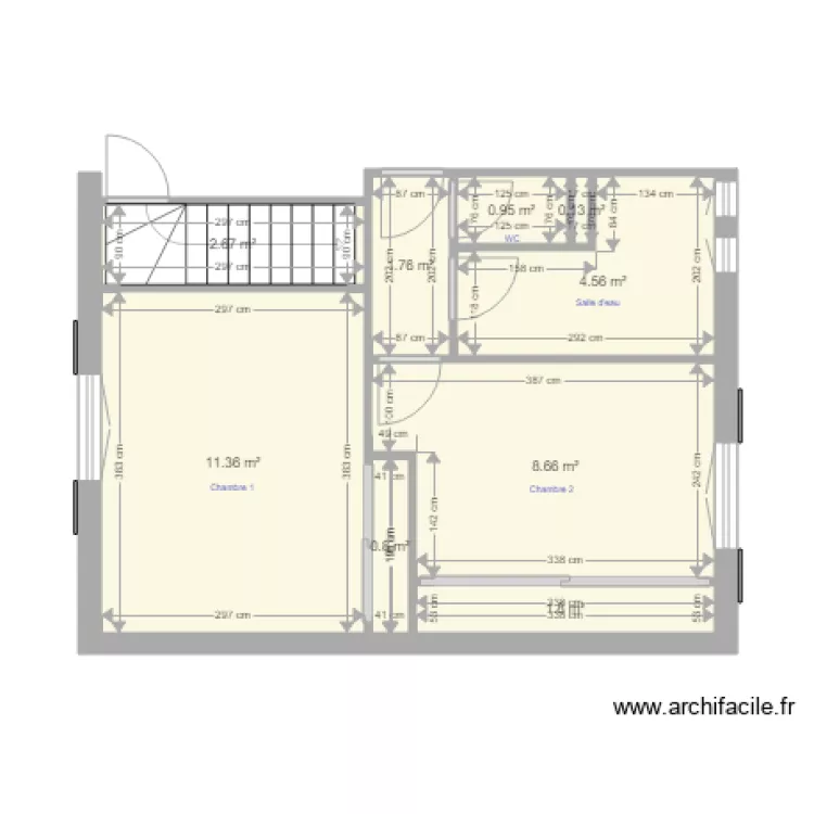 Partie 2 rez de chauss&eacute;. Plan de 