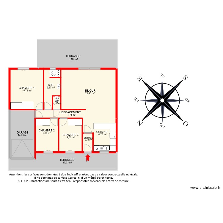 BI 8225 RDC PASCAL. Plan de 0 pièce et 0 m2