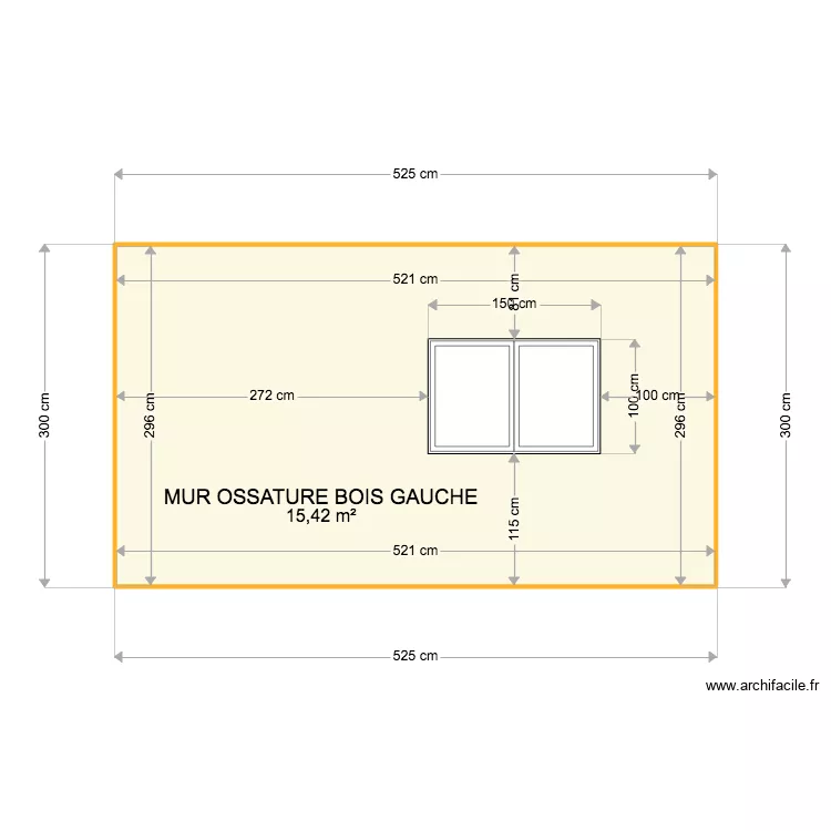 MOUVAUX MUR GAUCHE. Plan de 