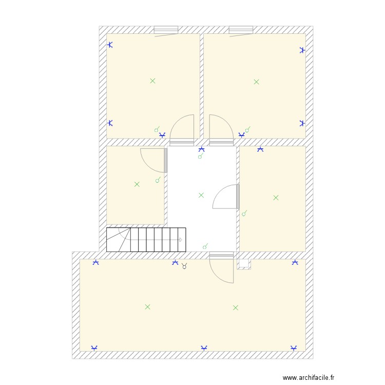 1er étage. Plan de 0 pièce et 0 m2