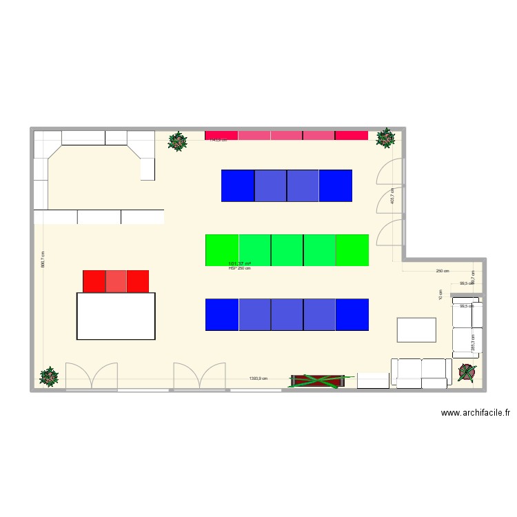 magazin 3. Plan de 0 pièce et 0 m2