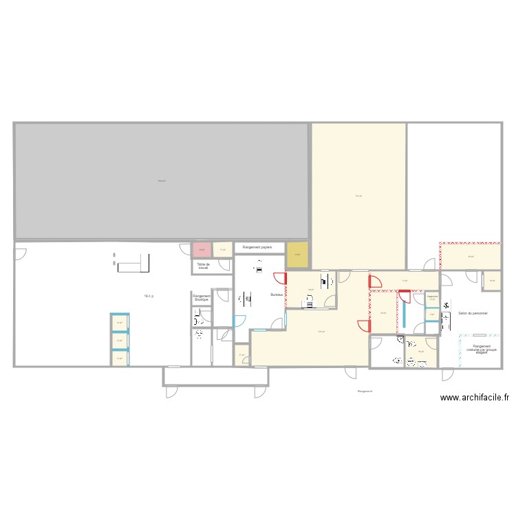 2023 Plan D. Plan de 18 pièces et 327 m2