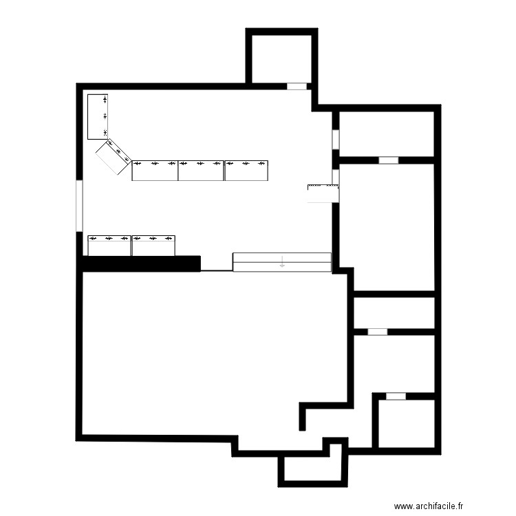 boucherie generale bagneux. Plan de 7 pièces et 117 m2