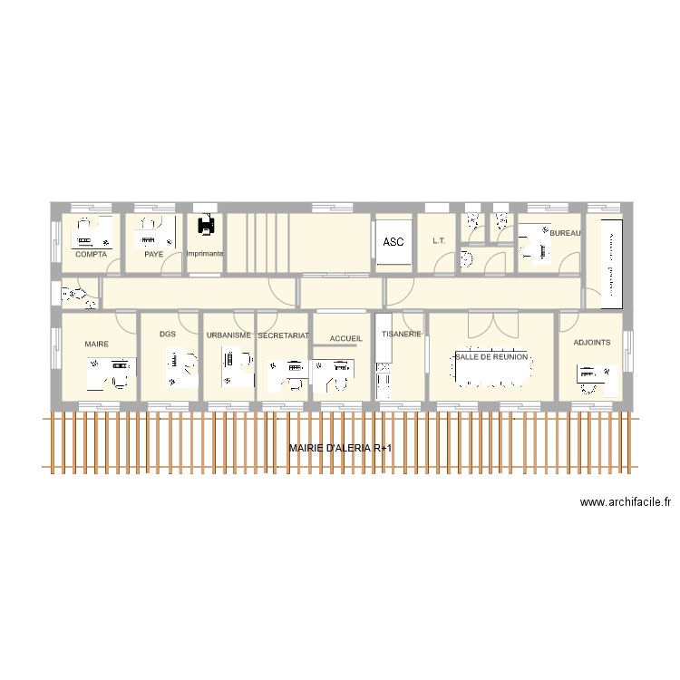 PÔLE ADMINISTRATIF MAIRIE. Plan de 0 pièce et 0 m2