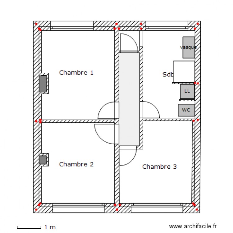 1er Projet_v2. Plan de 0 pièce et 0 m2