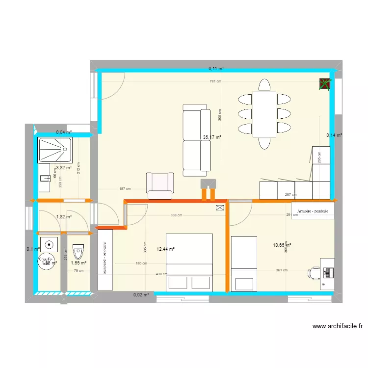 PLAN APPART T3 autre. Plan de PLAN APPART T3 autre. Plan de