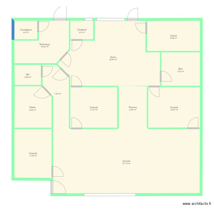 clinique option 2. Plan de 0 pièce et 0 m2