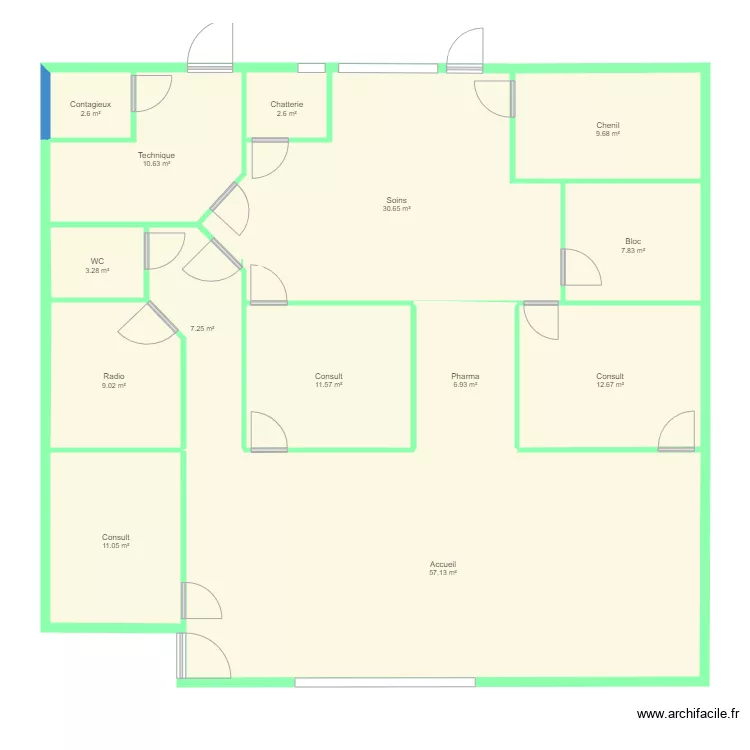 clinique option 2. Plan de 