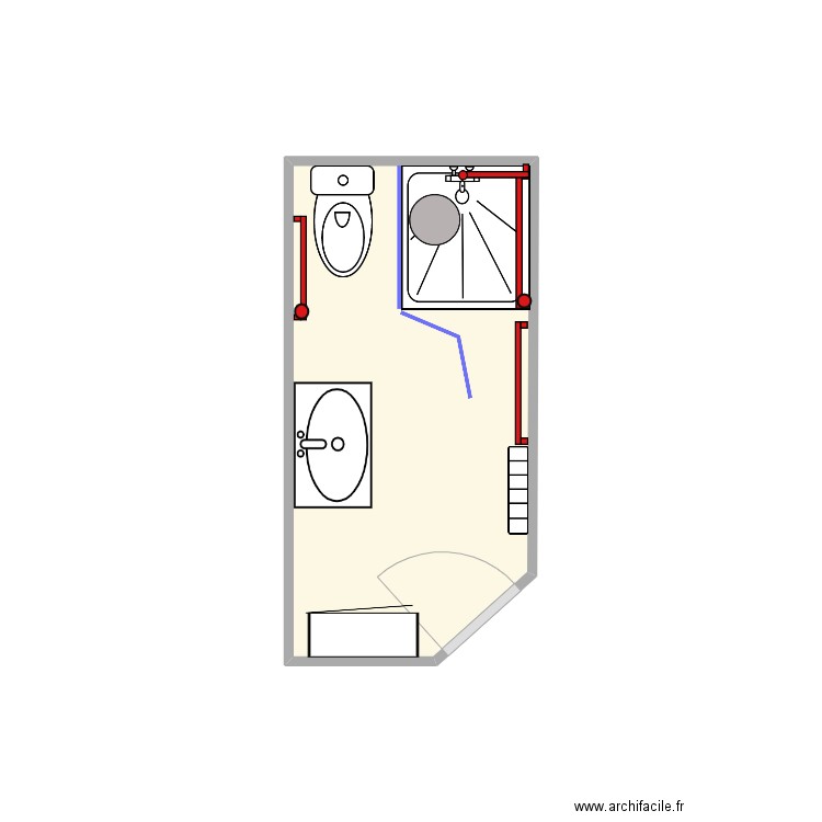 matarhi. Plan de 1 pièce et 4 m2