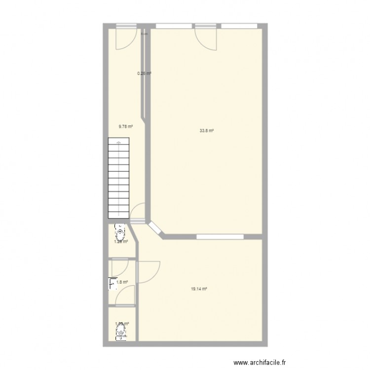 benedenverdieping 0. Plan de 0 pièce et 0 m2