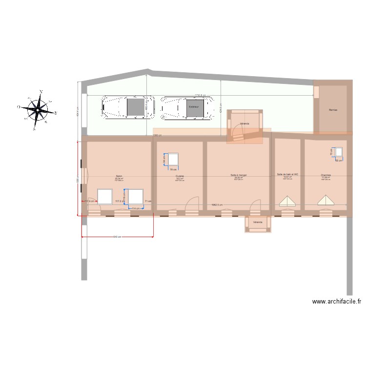 FACADE MAISON APRES PROJET. Plan de 0 pièce et 0 m2