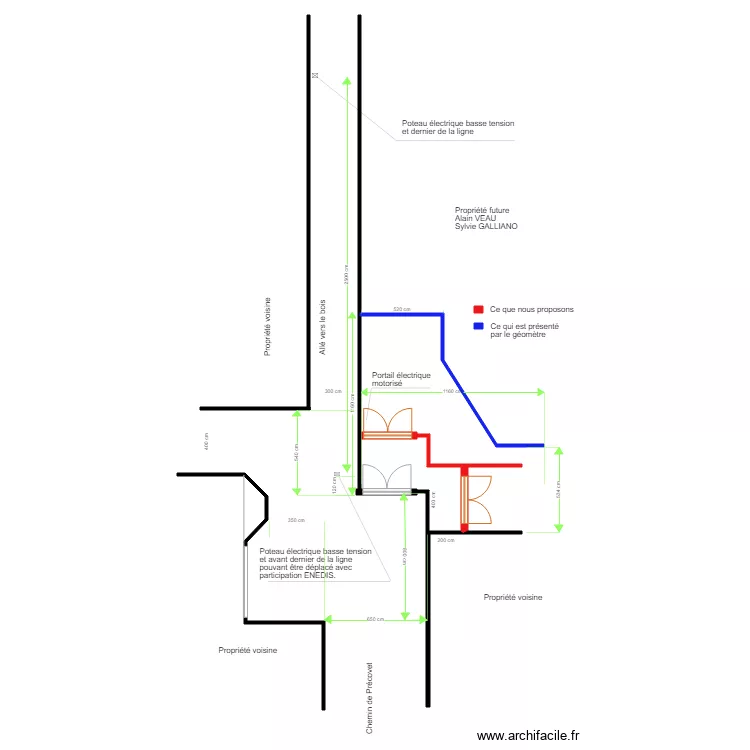 Nouveau plan intersection ver 3. Plan de 
