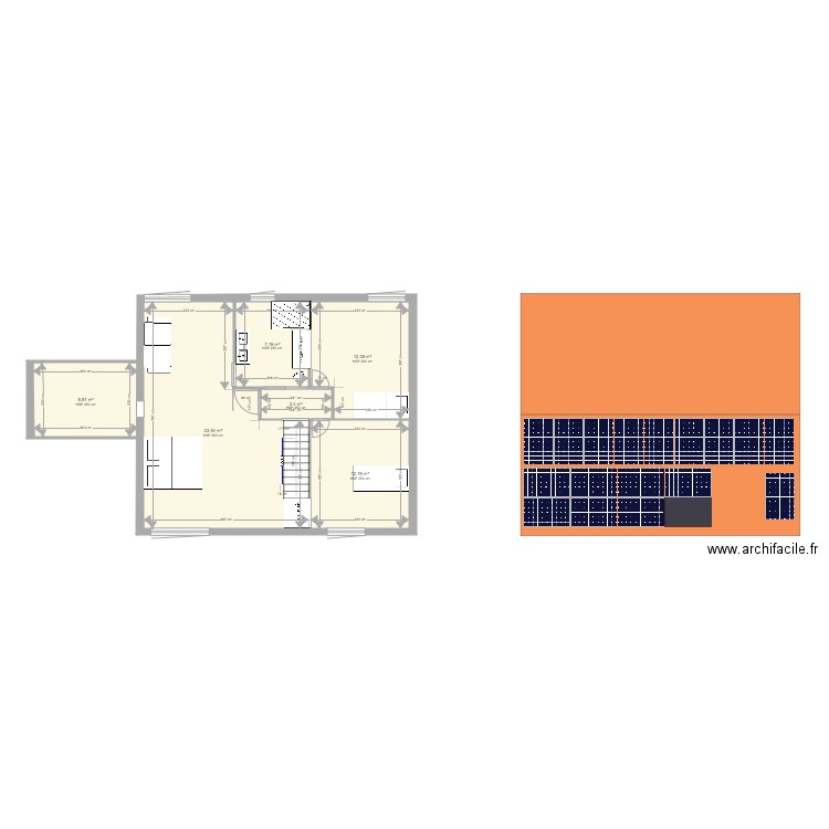 1 er etage Villa STLucia. Plan de 0 pièce et 0 m2