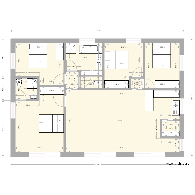 V3 PROJET ST BARTH. Plan de 0 pièce et 0 m2