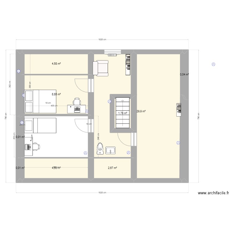grenier filles option a. Plan de 0 pièce et 0 m2