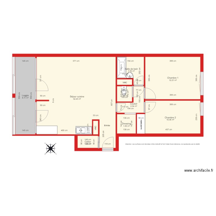 BI 2032 Coté. Plan de 0 pièce et 0 m2