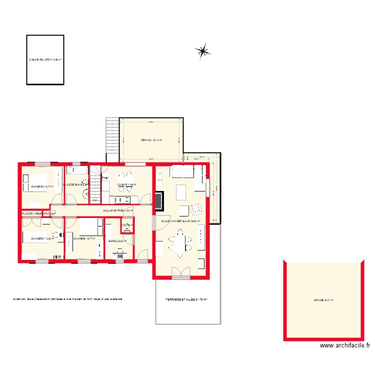 BI2786 REZ DE CHAUSSEE  NON COTE. Plan de 0 pièce et 0 m2