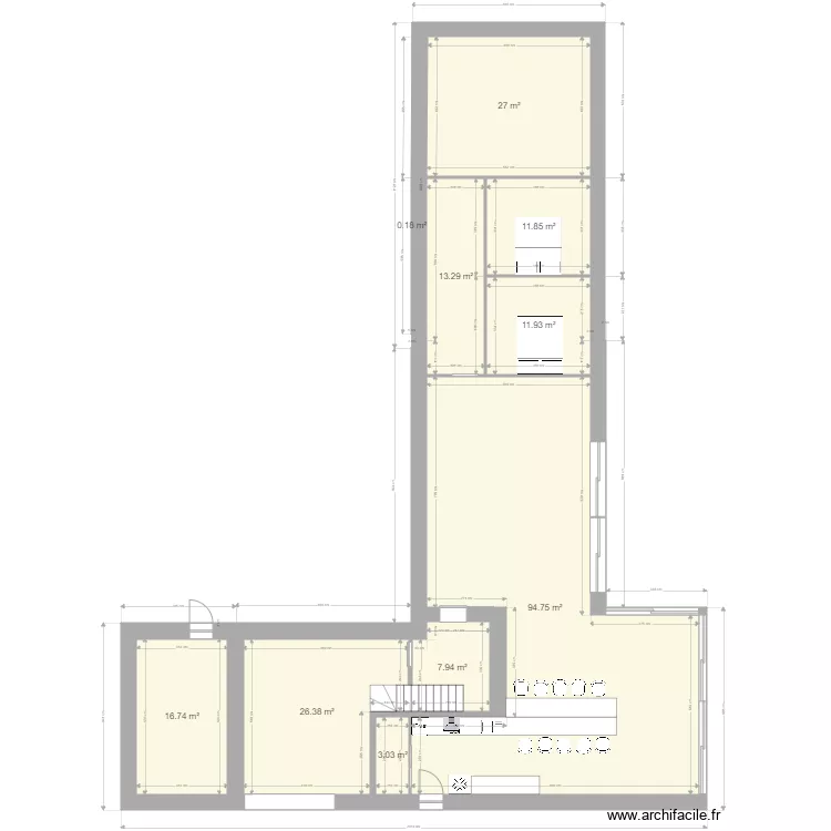  petit grange. Plan de 