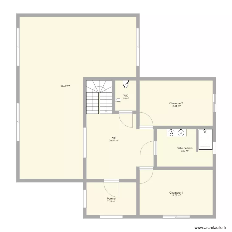 Maison Cubique. Plan de 