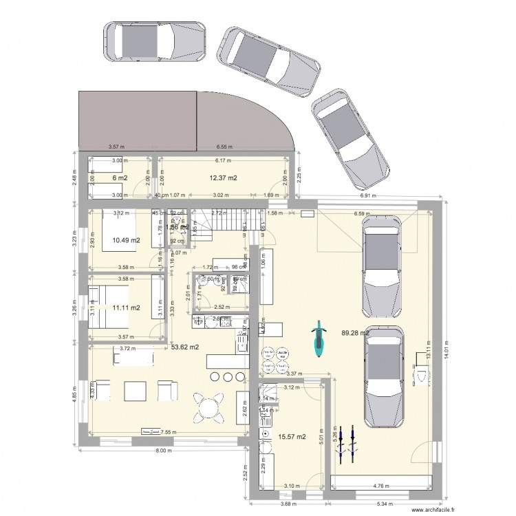 projet 2 studio garage RDC. Plan de 0 pièce et 0 m2