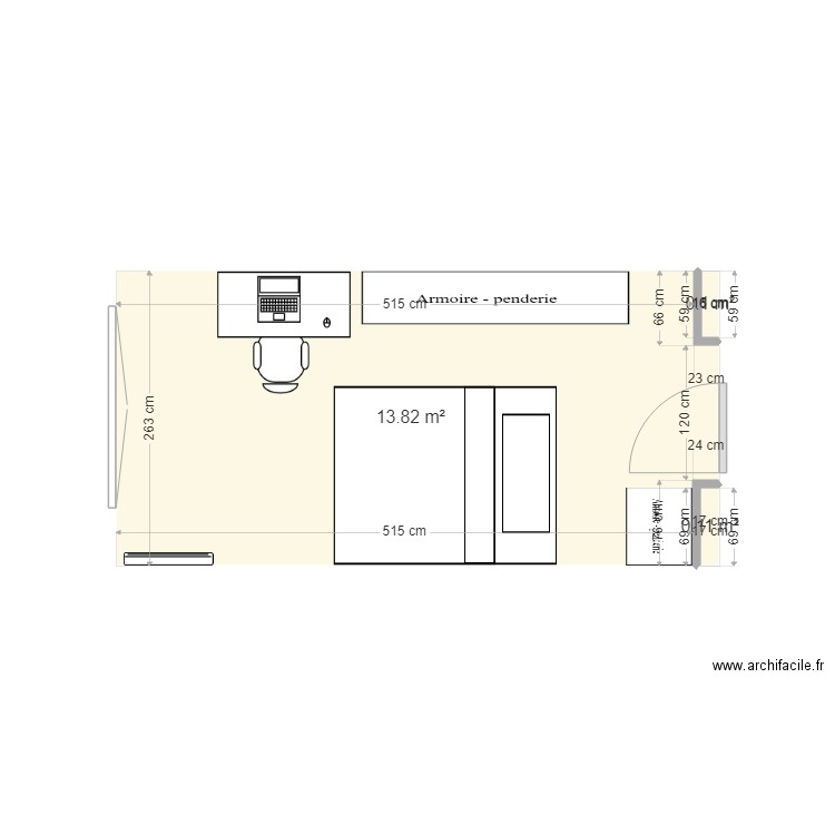 bureau. Plan de 0 pièce et 0 m2