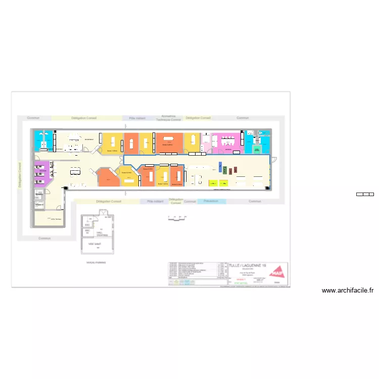 Plan MAIF (am&eacute;nag&eacute;2). Plan de 