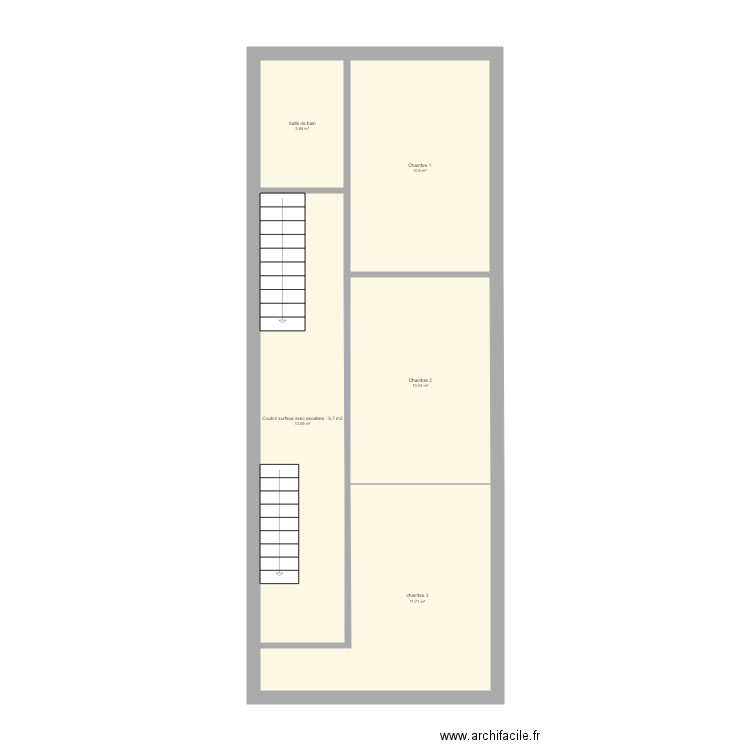 etage. Plan de 0 pièce et 0 m2