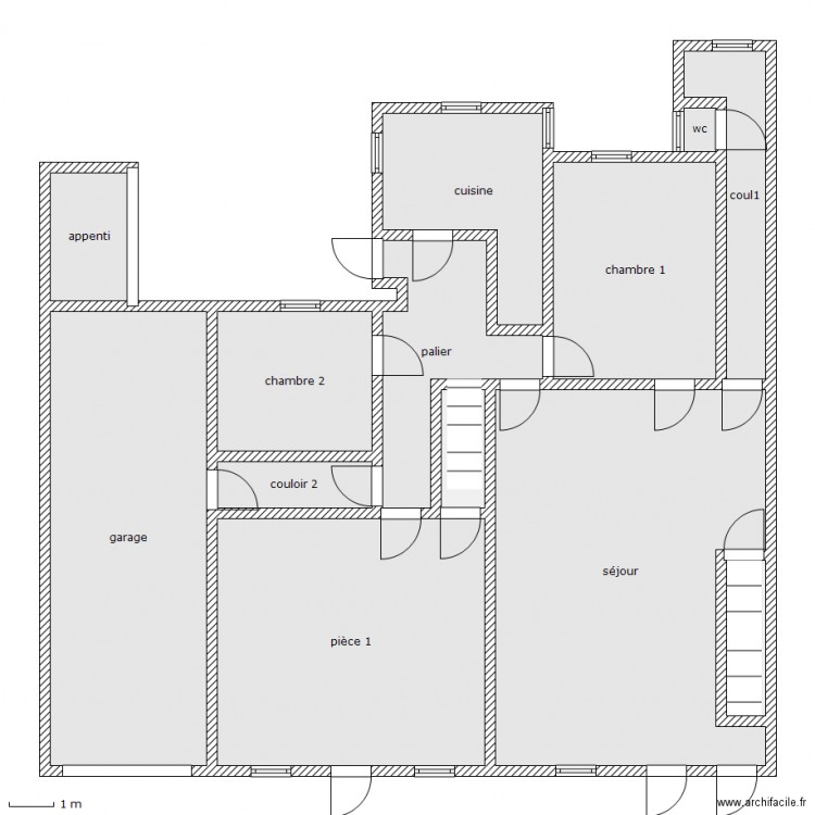 consor monnot rdc . Plan de 0 pièce et 0 m2