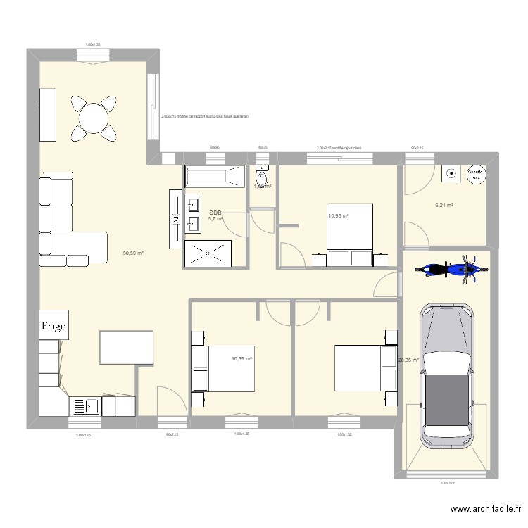 DE MUYNCK 6. Plan de 7 pièces et 113 m2