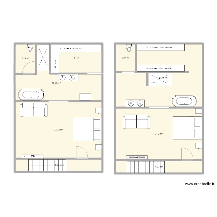Chambre. Plan de 0 pièce et 0 m2