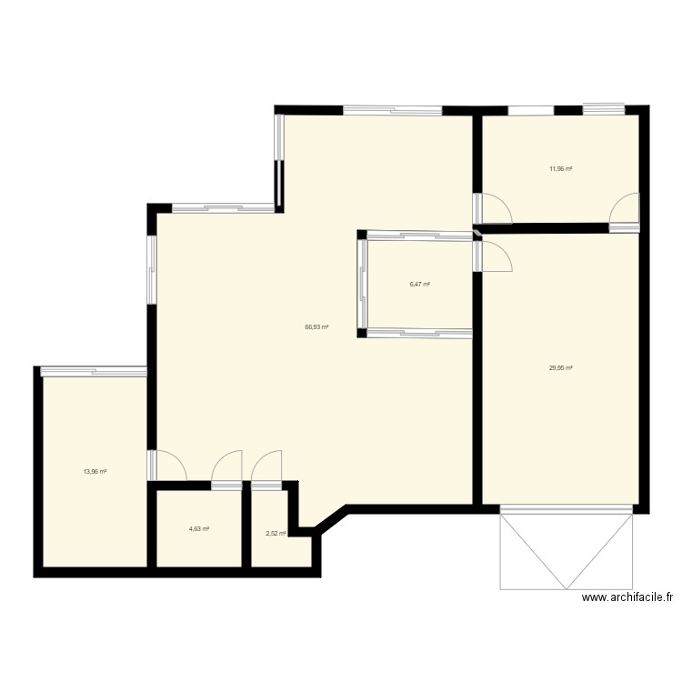 Projet maison individuelle. Plan de 7 pièces et 136 m2