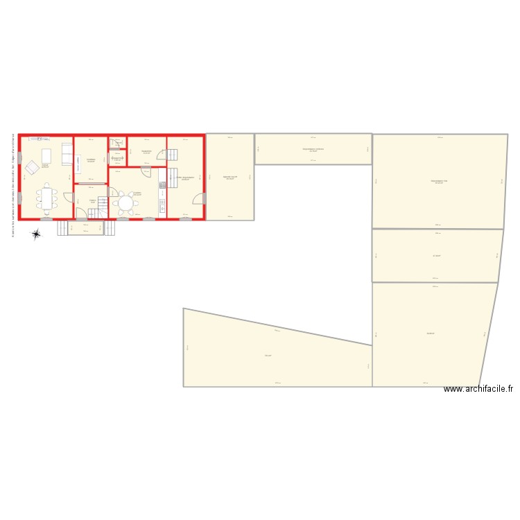 BI 1800 dépendances. Plan de 0 pièce et 0 m2