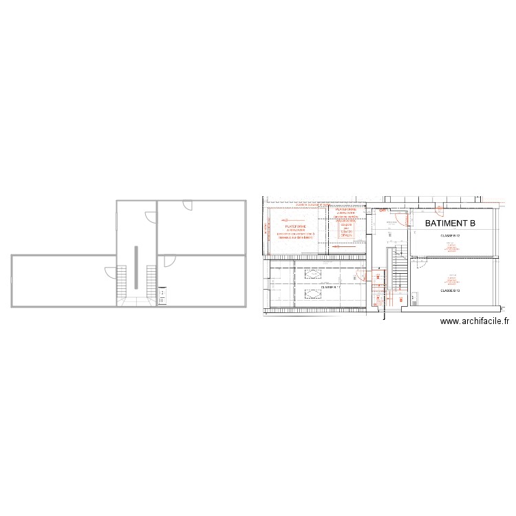 les trieux site bis +1 bat b . Plan de 4 pièces et 148 m2