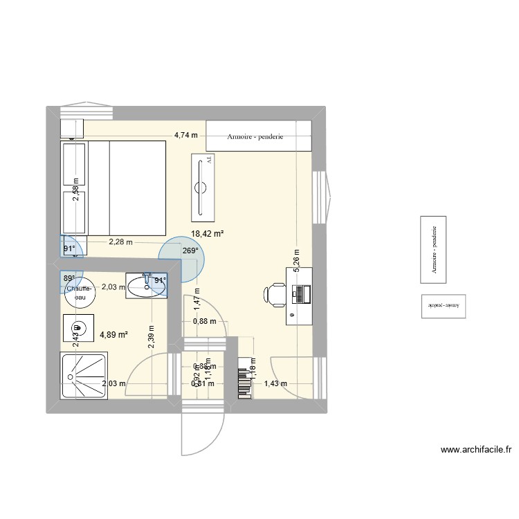 salle de bain buanderie 1. Plan de 0 pièce et 0 m2