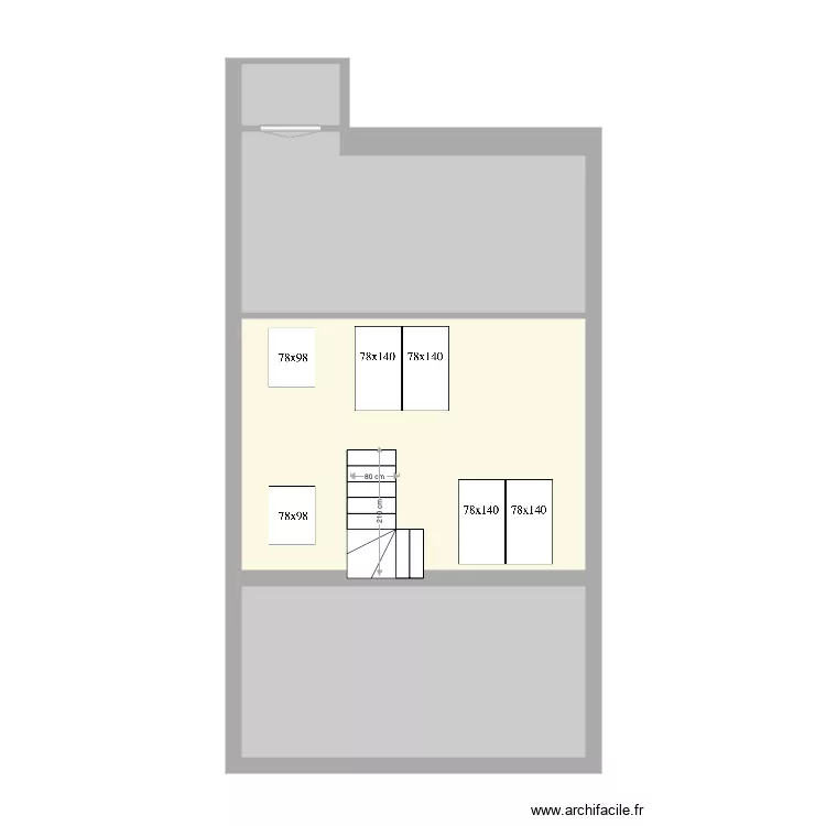 Tabellion 4e étage Mezzanine Construction. Plan de 0 pièce et 0 m2 Tabellion 4e étage Mezzanine Construction. Plan de 0 pièce et 0 m2