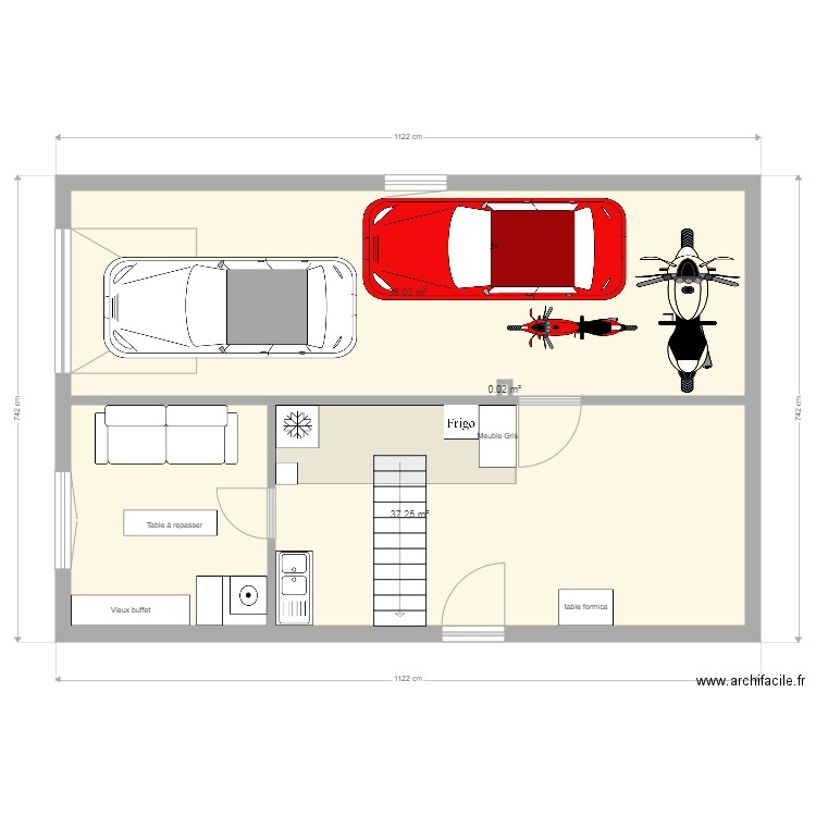 Aménagement Sous Sol V3. Plan de 0 pièce et 0 m2