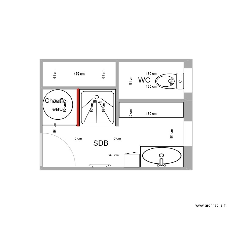 Louis Joseph - EDL. Plan de 3 pièces et 9 m2