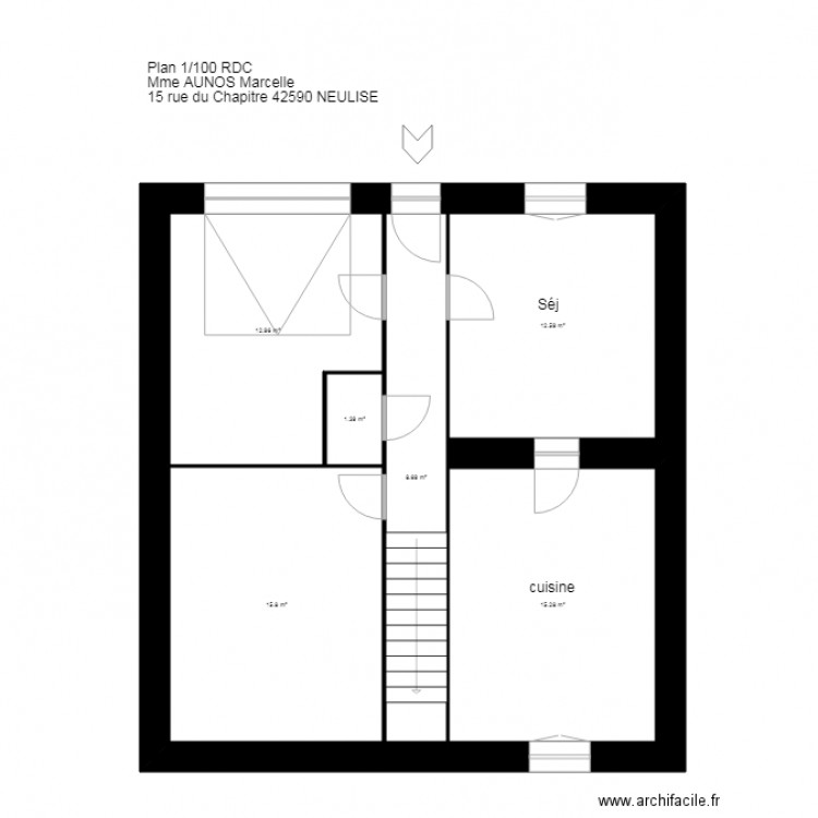 AUNOS Neulise. Plan de 0 pièce et 0 m2