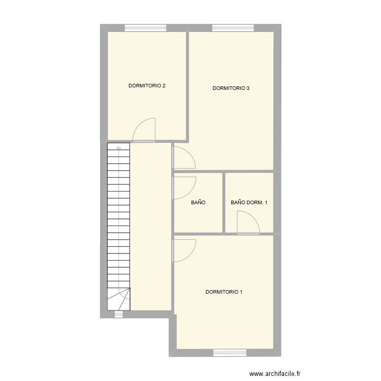 PUY 32 P1. Plan de 6 pièces et 63 m2