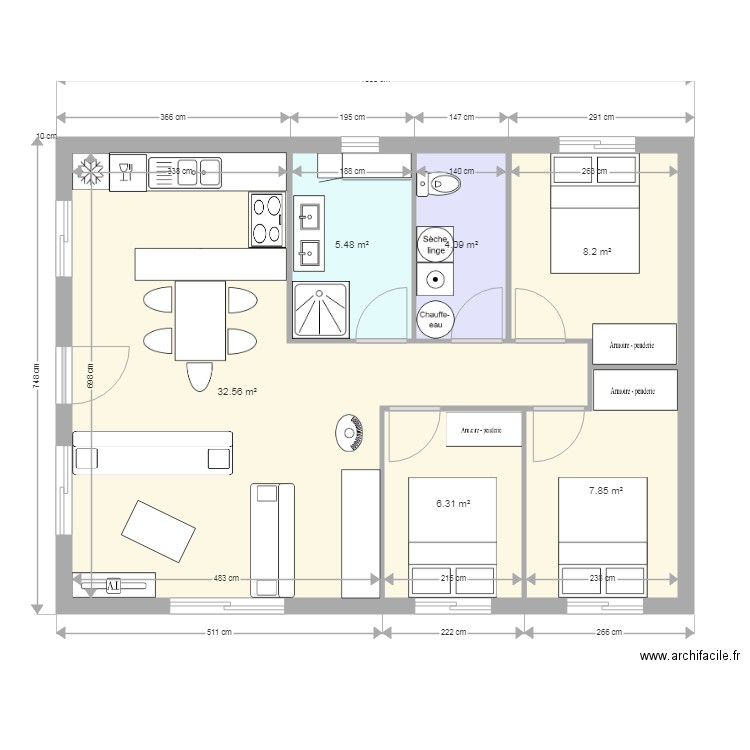 75m2 4. Plan de 0 pièce et 0 m2