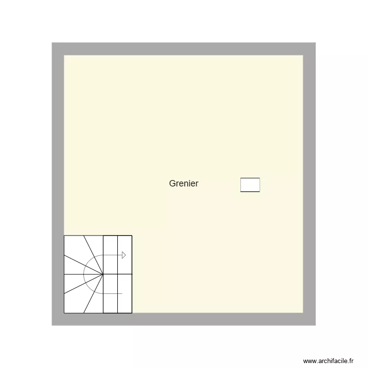 grenier quillivic. Plan de 