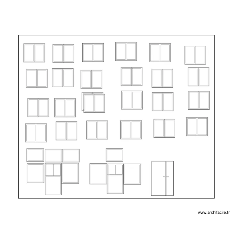 fa&ccedil;ade GHV. Plan de 