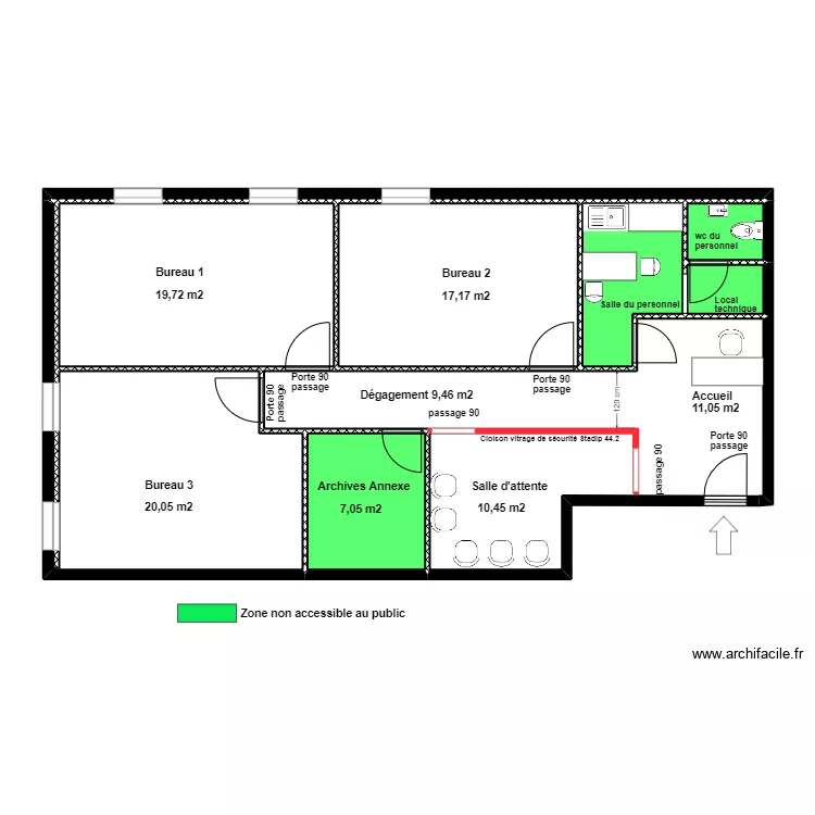 MEDIPOLE LOT 12  PROJET. Plan de 
