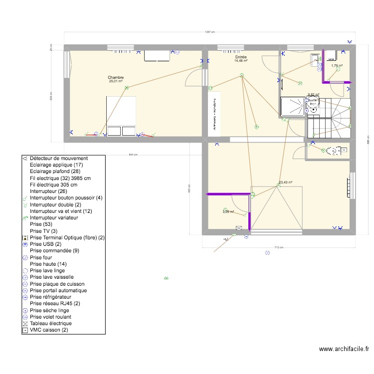 Projet V2. Plan de 0 pièce et 0 m2