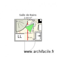 Salle de bains WC d angle 68