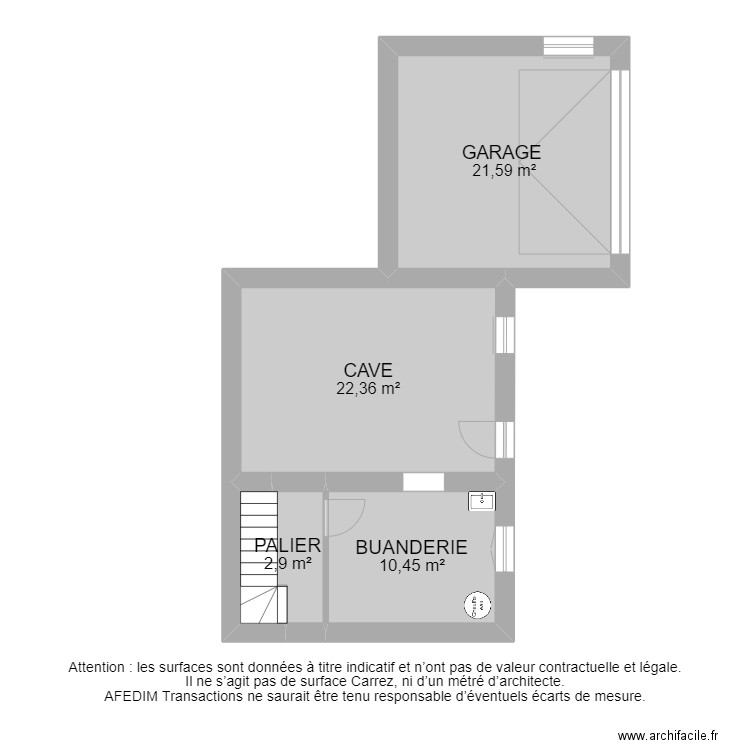 BI 12420 - SOUS SOL. Plan de 0 pièce et 0 m2