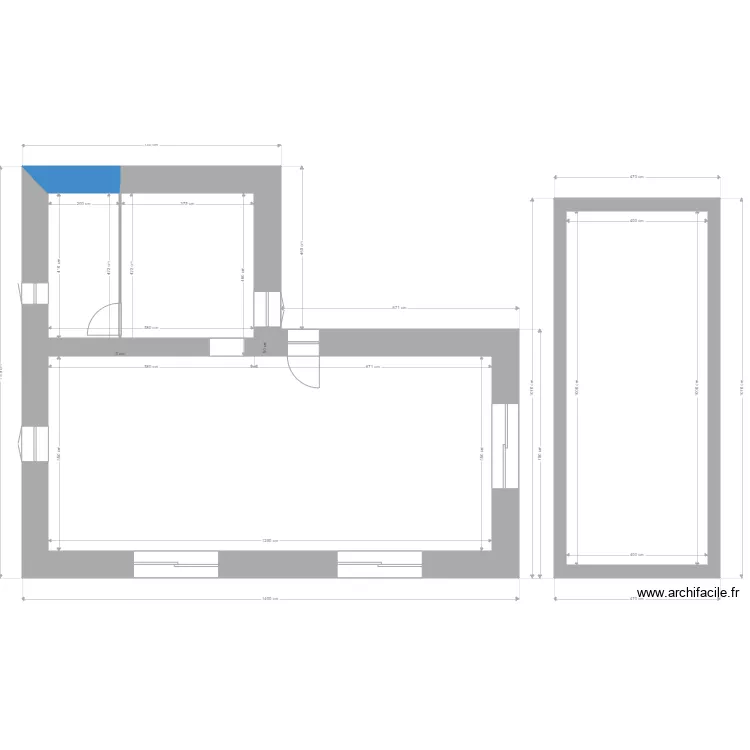 BERGERIE RDC 3 + 30% + SOUS SOL ELEVATION 1.30M. Plan de 